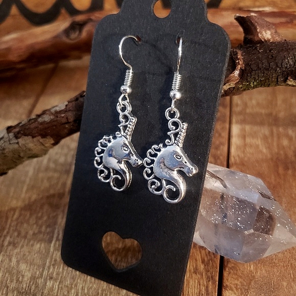 Magical UNICORN Earrings ~Fantasy~Equestrian~Magic~Horse earrings ~Fairycore~
